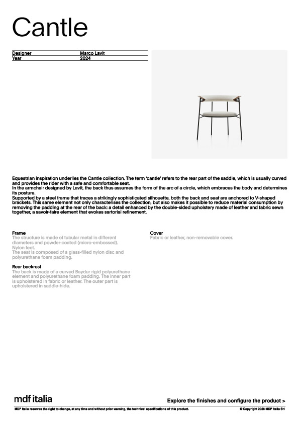 產品規格表Lofty chair