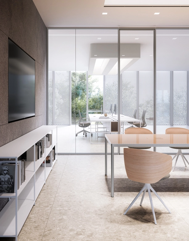 Offset desk