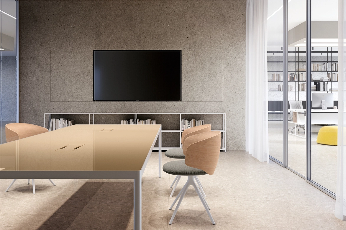 Offset desk